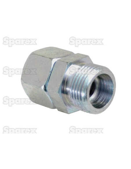 Acoplamiento reductor recto para tubos metálicos hidráulicos 10 l / 12 l