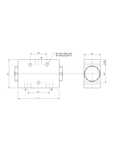 MARCHESINI Separador de Caudal Fijo 50/50 3/8''...