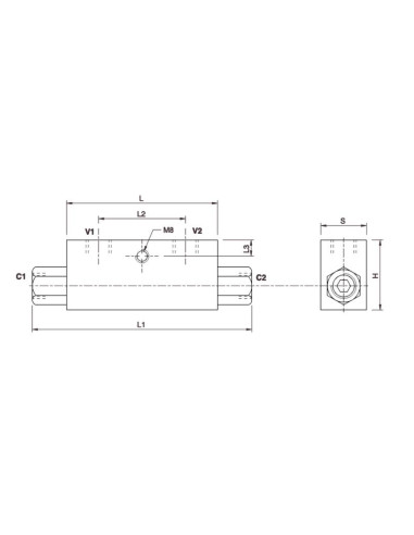 MARCHESINI Válvula de Control Doble 1/2'' BSP...
