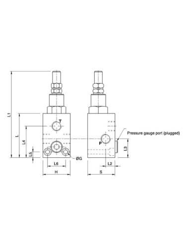MARCHESINI Válvula de Descarga en Línea 3/4''...