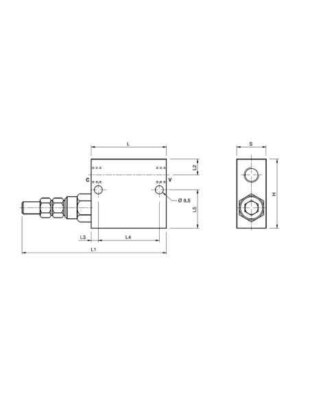 MARCHESINI Válvula de Secuencia 3/8'' BSP (35 L/min Caudal)