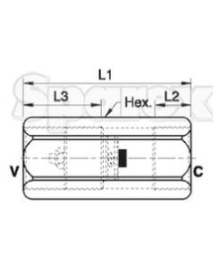 MARCHESINI Válvula de Seguridad 1/2'' BSP (80 L/min Caudal)