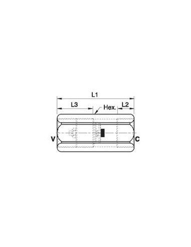 MARCHESINI Válvula de Seguridad 1/4'' BSP (20 L/min Caudal)