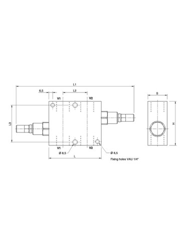 MARCHESINI Válvula de Seguridad Doble en Cruz...