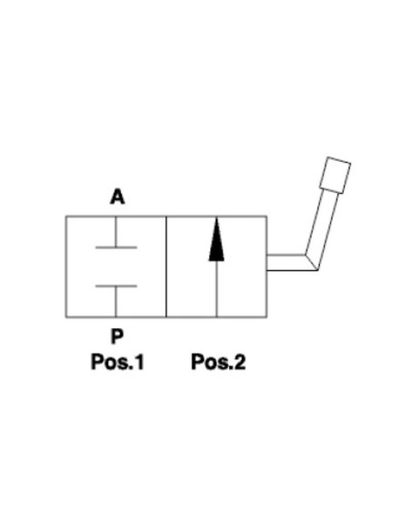 MARCHESINI Válvula Corte 2 Vías M16 x 1.50 métrica (35 L/min Caudal) Tubo 10L