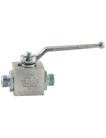Sparex Hydraulic 3-Way Diverter Ball Valve M18 x 1.50 métrica L/min Caudal) Tubo 12L