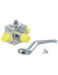Sparex Hydraulic 3-Way Diverter Ball Valve M22 x 1.50...