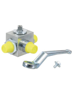 Sparex Hydraulic 3-Way Diverter Ball Valve M22 x 1.50... 2