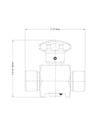 Spenco Válvula Corte 2 Vías 3/8'' BSP (30 L/min...