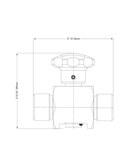 Spenco Válvula Corte 2 Vías 3/8'' BSP (30 L/min Caudal)