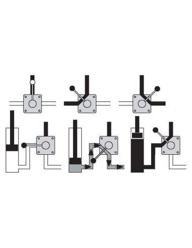 Spenco Válvula Rotativa de Derivación 3 Vías...
