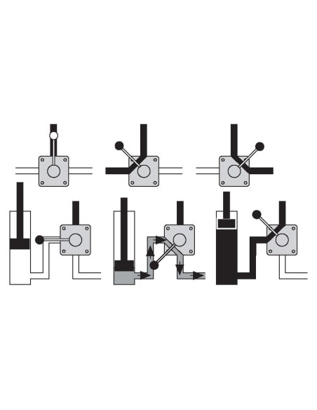 Spenco Válvula Rotativa de Derivación 3 Vías 1/2'' BSP (70 L/min Caudal)