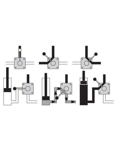 Spenco Válvula Rotativa de Derivación 3 Vías...