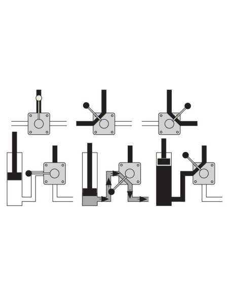Spenco Válvula Rotativa de Derivación 3 Vías 1/2'' BSP (70 L/min Caudal)