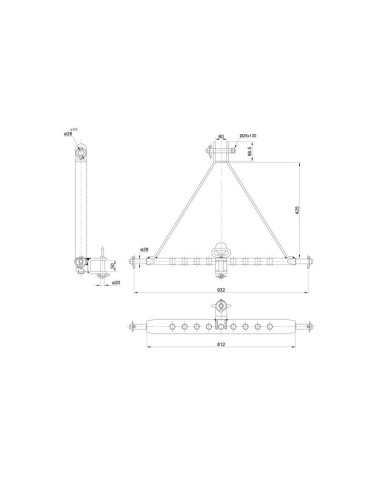 Estructura de remolque de tres puntos (Cat. 2)...