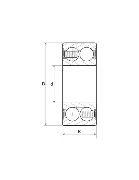 Sparex Rodamiento de contacto angular (3306)
