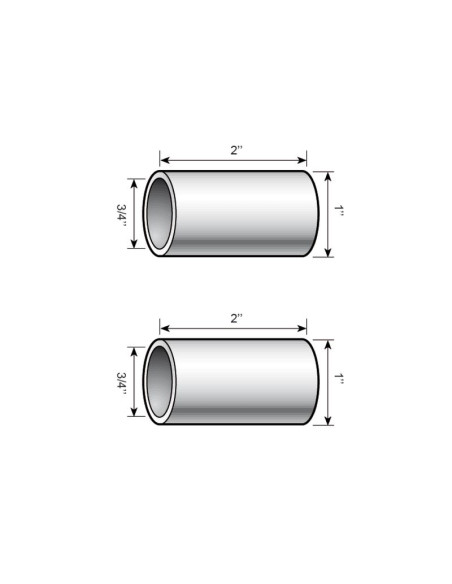 Casquillo Adaptador Tercer Punto (Cat. 2 hasta 1) (Blister 2 pzas.)
