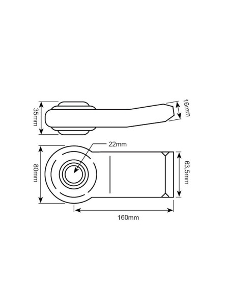 Rótula Para Soldar Brazo Inferior (Cat. 1) Dcho.