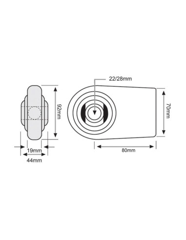Rótula Para Soldar Brazo Inferior (Cat. 1/2)