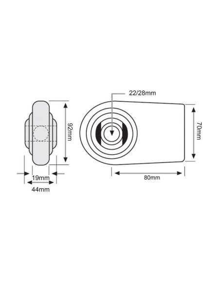 Rótula Para Soldar Brazo Inferior (Cat. 1/2)