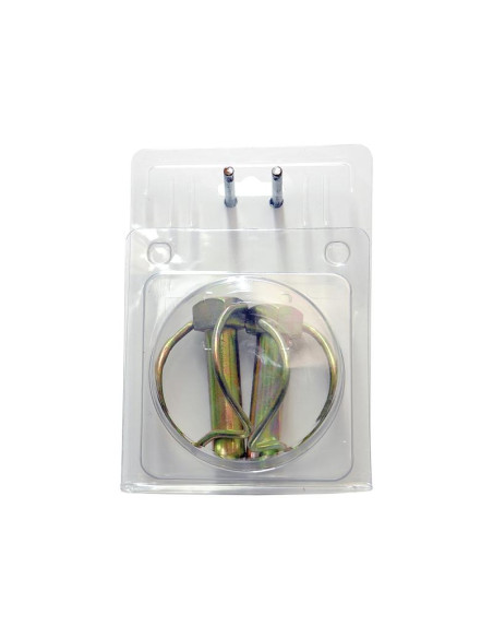 Pasador con Cadena, Ø pasador16mm x 62mm (2 pzas. Blister)