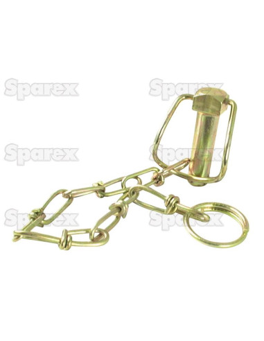 Pasador con Cadena, Ø pasador16mm x 70mm