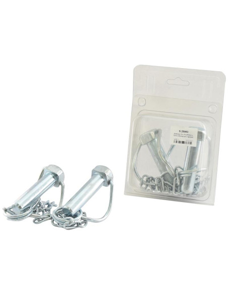 Pasador con Cadena, Ø pasador19mm x 73mm (2 pzas. Blister)