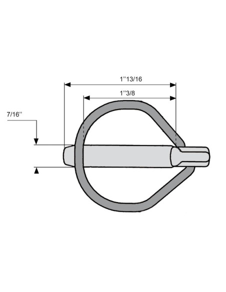 Pasador de Seguridad Rubüg, Ø pasador10.5mm x 46mm