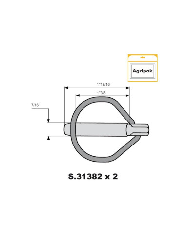 Pasador de Seguridad Rubüg, Ø pasador10.5mm x...