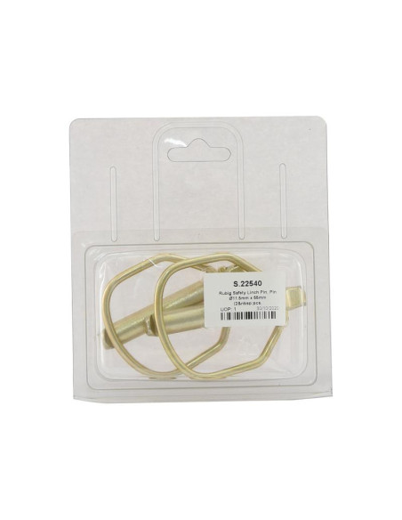 Pasador de Seguridad Rubüg, Ø pasador11.5mm x 55mm (2 pzas. Blister)
