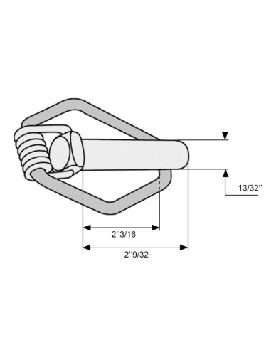 Pasador de Seguridad, Ø pasador10mm x 58mm