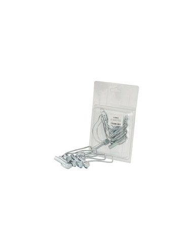 Pasador Pera Centro de Eje, Ø pasador10mm x 55mm (5 pzas. Blister)