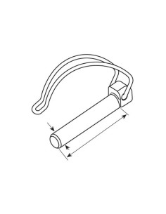 Pasador Pera Centro de Eje, Ø pasador4.5mm x 32mm 2