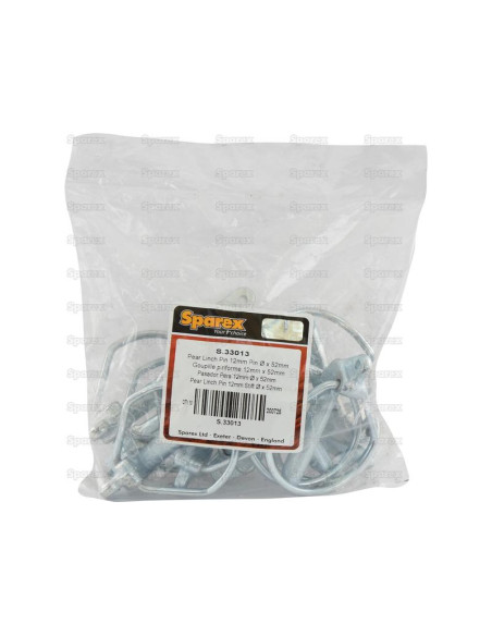 Pasador Pera, Ø pasador12mm x 52mm