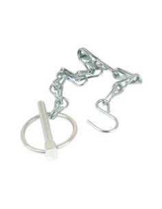 Redondo Conjunto Pasador Pera, Cadena y Gancho, Ø pasador6mm