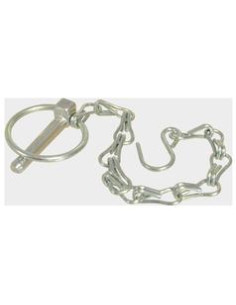 Redondo Conjunto Pasador Pera, Cadena y Gancho, Ø pasador8mm