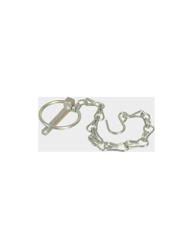 Redondo Conjunto Pasador Pera, Cadena y Gancho, Ø pasador8mm