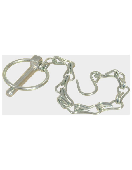 Redondo Conjunto Pasador Pera, Cadena y Gancho, Ø pasador8mm