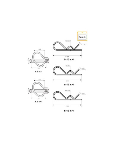 Surtido Pasador Pera & Pasador Beta (20 pzas....