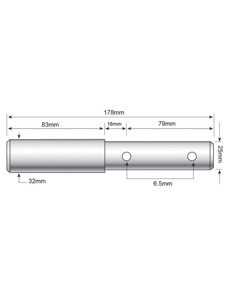 Bulón 25 - 32mm Cat.2/3