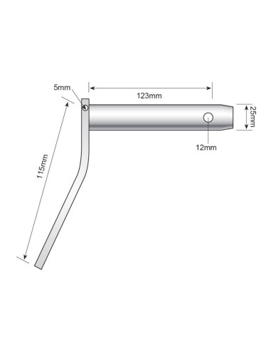 Bulón 25x123mm Cat.2
