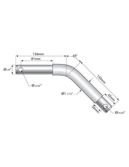 Bulón 28 - 36mm Cat.2/3