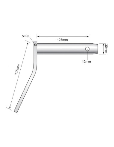 Bulón 30x123mm Cat.30mm
