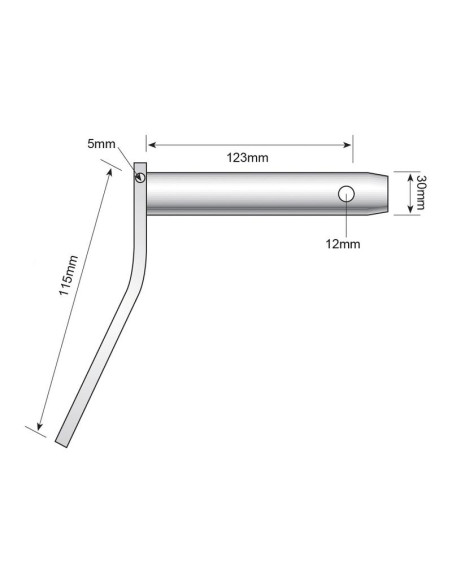 Bulón 30x123mm Cat.30mm