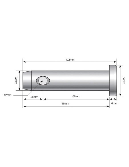 Bulón 30x152mm Cat. 2