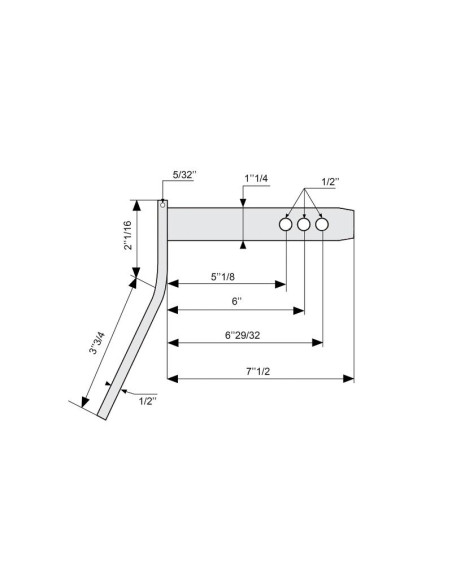 Bulón 32x130-152-175mm Cat.3