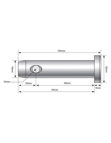 Bulón Cargador 19x80mm Cat.1