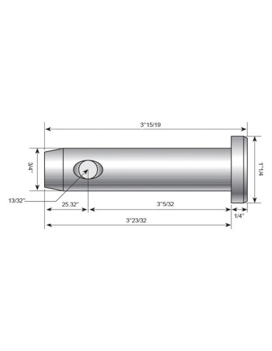 Bulón Cargador 19x80mm Cat.1