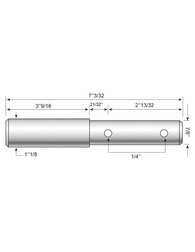 Bulón Doble Brazo Inferior 22 - 28x180mm,...
