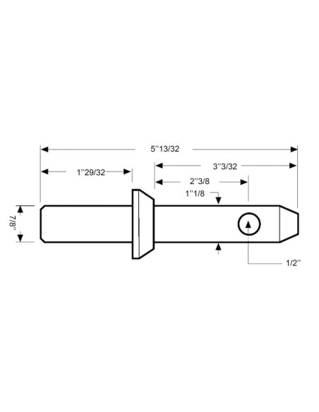 Bulón Para Soldar Brazo Inferior 22x137mm Cat. 2